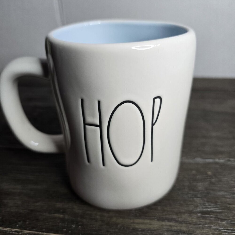 NWT Rae Dunn Artisan Hip Hop Double Side Easter Mug 2021 Spring Magenta